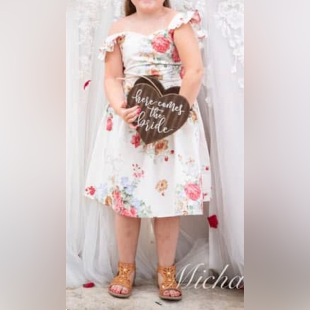 Flofallziquw Floral Dress Size 7